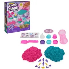 Set Kinetic Sand Cucina Unicorno con Accessori e 454g di Sabbia - creatività