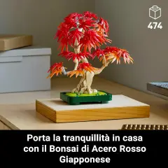 Lego Botanicals Bonsai di Acero Rosso Giapponese 10348 - lego