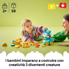 Lego Duplo Animali su Ruote 3 in 1 10448 - Costruzioni in plastica