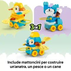 Lego Duplo Animali su Ruote 3 in 1 10448 - Costruzioni in plastica