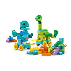 LEGO DUPLO Dinosauri 3 in 1 su Ruote – Gioco Educativo 10451 - Costruzioni in plastica