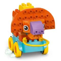 LEGO DUPLO Dinosauri 3 in 1 su Ruote – Gioco Educativo 10451 - Costruzioni in plastica