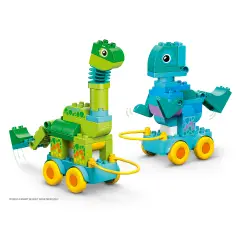 LEGO DUPLO Dinosauri 3 in 1 su Ruote – Gioco Educativo 10451 - Costruzioni in plastica