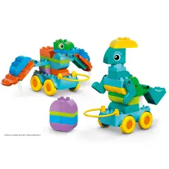 LEGO DUPLO Dinosauri 3 in 1 su Ruote – Gioco Educativo 10451 - Costruzioni in plastica