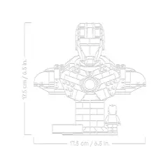 LEGO Marvel Busto di Iron Man MK4 76327 – Modello da Costruire - lego