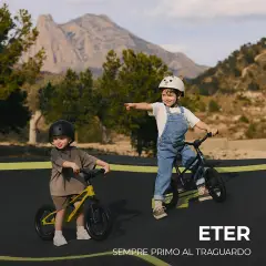 Kinderkraft Bicicletta ETER Giallo Senza Pedali - Tricicli e primi passi