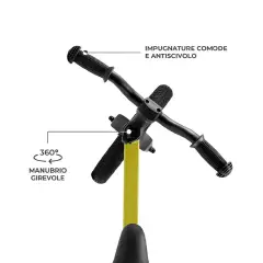 Kinderkraft Bicicletta ETER Giallo Senza Pedali - Tricicli e primi passi
