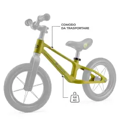 Kinderkraft Bicicletta ETER Giallo Senza Pedali - Tricicli e primi passi
