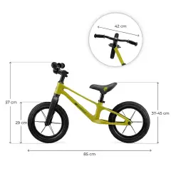 Kinderkraft Bicicletta ETER Giallo Senza Pedali - Tricicli e primi passi