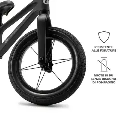 Kinderkraft Bicicletta Senza Pedali ETER Nera - Tricicli e primi passi