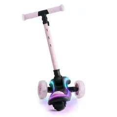 Monopattino Bambini RAKET Rosa con Luci LED e Chiusura Rapida - monopattini