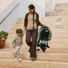 Triciclo Pieghevole Kinderkraft JAZZ 2 Rocket Grey - Tricicli e primi passi