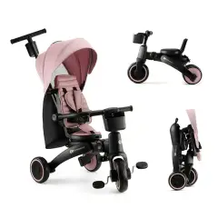 Triciclo Pieghevole Kinderkraft JAZZ 2 Pink - Tricicli e primi passi