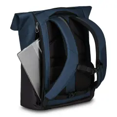 Zaino Invict-Act Fold WT Blu Porta USB e Roll-Top 24L - regalo e gadget valigeria