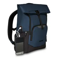 Zaino Invict-Act Fold WT Blu Porta USB e Roll-Top 24L - regalo e gadget valigeria