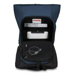 Zaino Invict-Act Fold WT Blu Porta USB e Roll-Top 24L - regalo e gadget valigeria