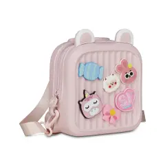 Sj Gang Plushy Zainetto Colori Assortiti Lilla E Rosa - regalo e gadget valigeria