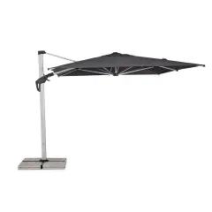 Ombrellone Braccio 3x4 Aries in Alluminio Grigio Scuro - ombrelloni