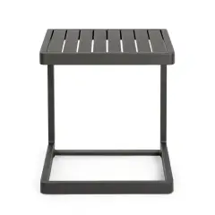 Bizzotto KONNOR Outdoor Coffee Table 40x40x45H in Aluminum Anthracite - sets and lounges