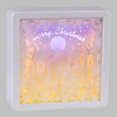 Decorazione Papercut Silhouette LED 16x16 cm con Timer - addobbi casa