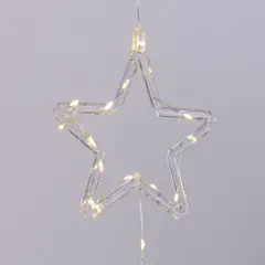 Decorazione Papercut Silhouette LED 16x16 cm con Timer - addobbi casa