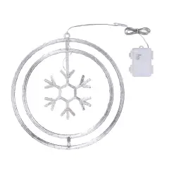 Decorazione Natalizia ø32cm con MicroLED e Timer - addobbi casa