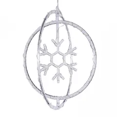 Decorazione Natalizia ø32cm con MicroLED e Timer - addobbi casa