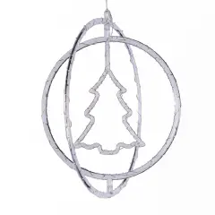 Decorazione Natalizia ø32cm con MicroLED e Timer - addobbi casa