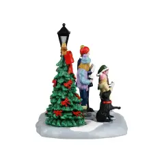 Family Caroling Lemax – Scena Natalizia con Famiglia e Albero - scene e villaggi