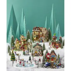 Oxfordshire Village Lemax – Facciata Illuminata Caddington - scene e villaggi