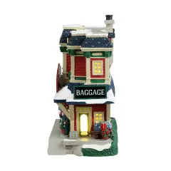 Lemax Holly Jolly Junction con Luci – Stazione Natalizia 2025 - scene e villaggi