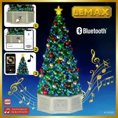 Albero di Natale Musicale Bluetooth con Luci LED – Lemax - scene e villaggi