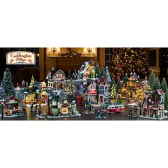 Noel Alsace Lemax– Facciata Natalizia Illuminata da Collezione - scene e villaggi