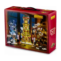 Lemax The Village Square Clock Tower Set Natalizio - scene e villaggi