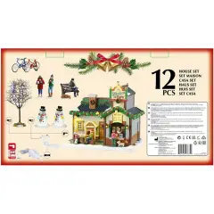 Lemax The Christmas Café Set con Luci e Dettagli in Resina - scene e villaggi