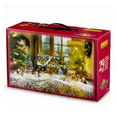 Lemax Apres-Ski Lodge Set con Chalet Illuminato e Scene Invernali - scene e villaggi