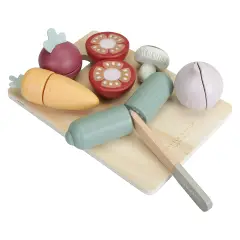 Little Dutch Set Verdure Da Tagliare In Legno - Alimenti, mercatini, stoviglie