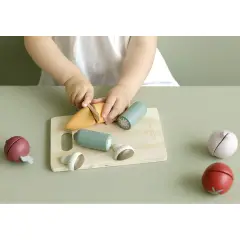 Little Dutch Set Verdure Da Tagliare In Legno - Alimenti, mercatini, stoviglie