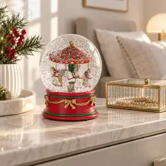 Natale Waterball Carrousel - scene e villaggi