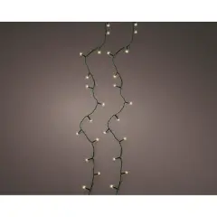 Luci di Natale Lumineo Sparkle Lights - 120 Led Soft Gold - Filo Verde da 12 metri - luci