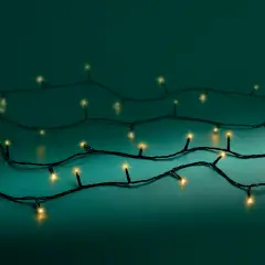 Luci di Natale Lumineo Sparkle Lights - 240 Led Soft Gold - Filo Verde da 24 metri - luci