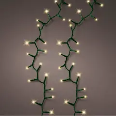 Luci di Natale Lumineo Compact - 3000 Led Soft Gold - Filo Verde da 60 metri - luci