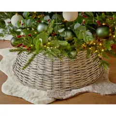 Copribase Albero in Salice Grigio Ø57x28 cm Everlands - basi albero