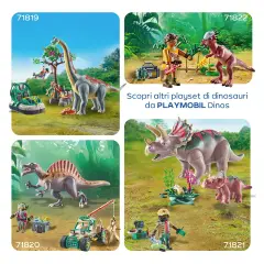 Triceratopo E Cucciolo Playmobil Dinos - playmobil