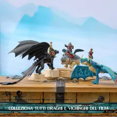 Toothless & Hiccup Dragon and Viking Set - action figures and accessories