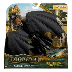 Toothless & Hiccup Dragon and Viking Set - action figures and accessories