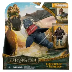 Gronkio & Fish Leg Dragon and Viking Set - action figures and accessories