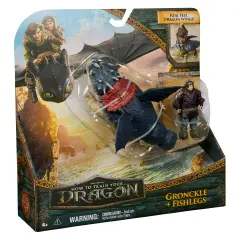 Gronkio & Fish Leg Dragon and Viking Set - action figures and accessories