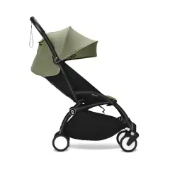 Stokke - Passeggino Yoyo3 Con Set Rivestimento 6+ Olive Telaio - Black - passeggini compatti