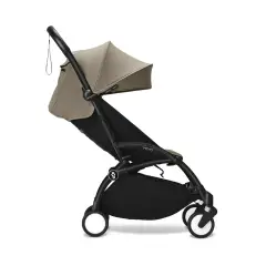 Stokke - Passeggino Yoyo3 Con Set Rivestimento 6+Taupe Telaio - Black - passeggini compatti